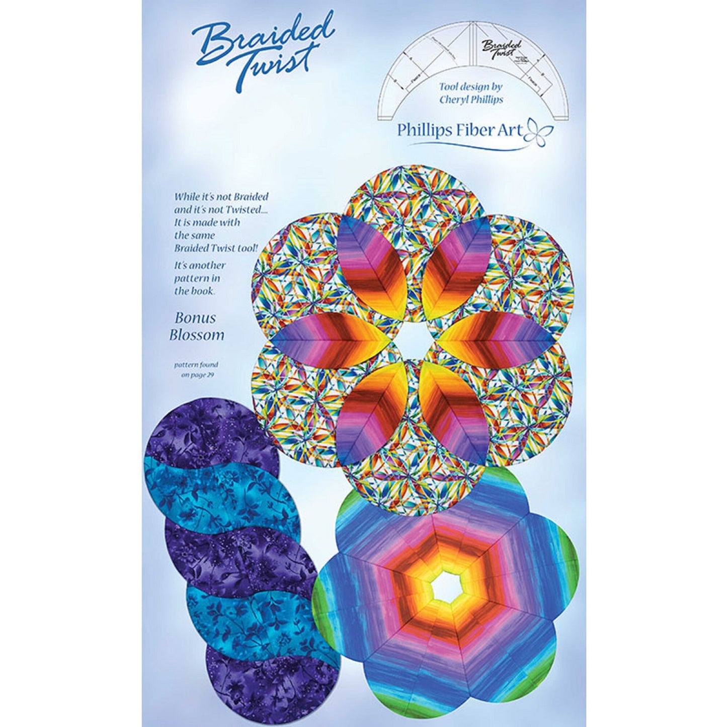 Braided Twist Tool with Book/ Patterns - Tablerunner Patterns - Cheryl Phillips