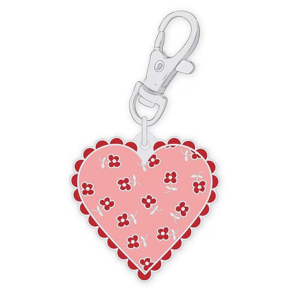 Lori Holt Bee Dots Heart Charm