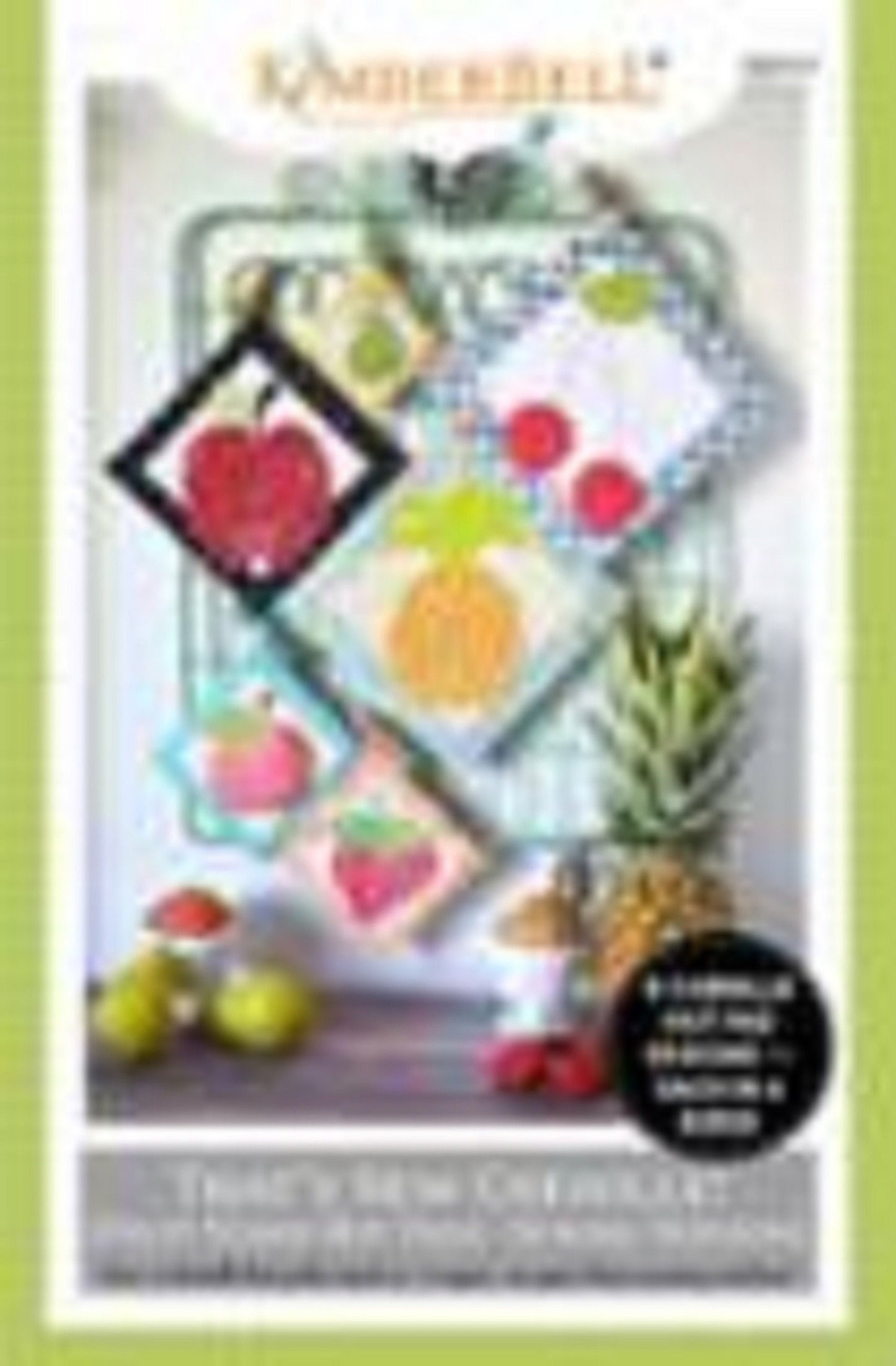 Kimberbell Fruit Chenille Potholder Mug Mat Pattern - Sewing Version