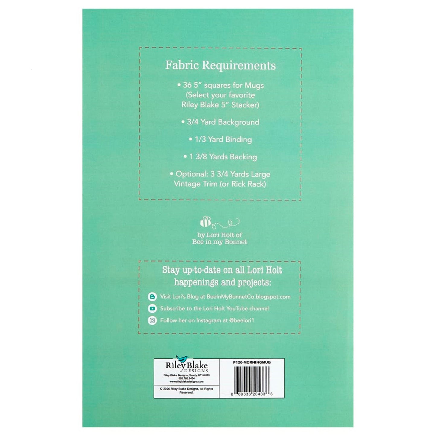 Good Morning Mug Table Runner by Lori Holt of Bee in my Bonnet