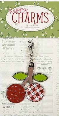 Calico Enamel Happy Charm Lori Holt Cherries