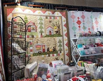 The Quilt Company Sew Merry 6 Pattern Set Christmas Applique Quilt - 60x71"