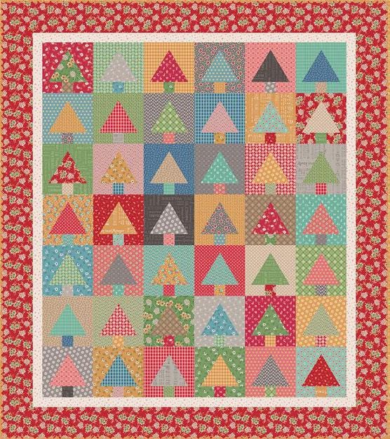 Lori Holt 10" Tree Iron On Quilt Paper 8” finished block 42 pieces