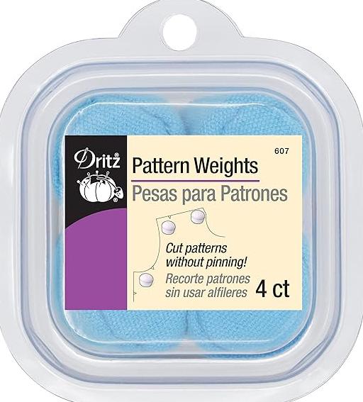 Dritz Pattern Weights Blue 4 Weights, no pinning