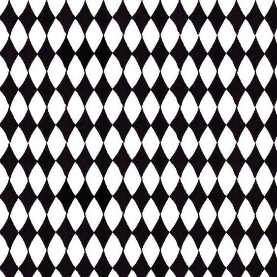 Quality fabric - Loralie Designs - Black & White Diamond - 692362