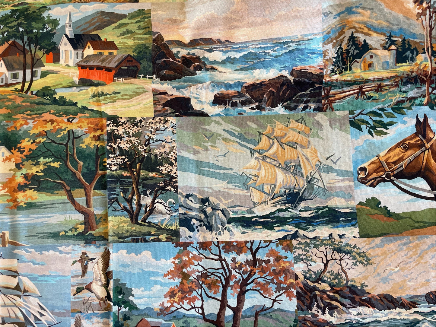 Cathe Holden - Flea Market Moxie  - wildlife Moda Fabric - 7360 - By the 1/2 Yard - cut continuously