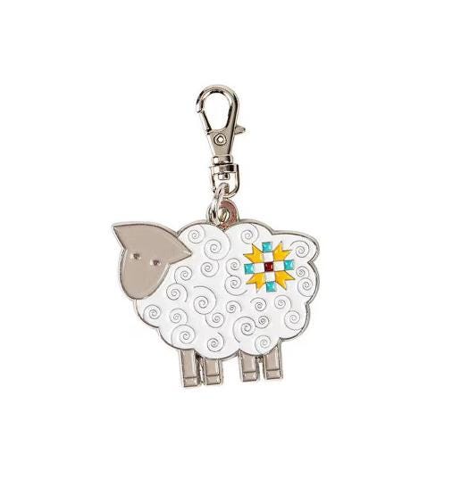 Lori Holt Home Town Enamel Charm Sheep