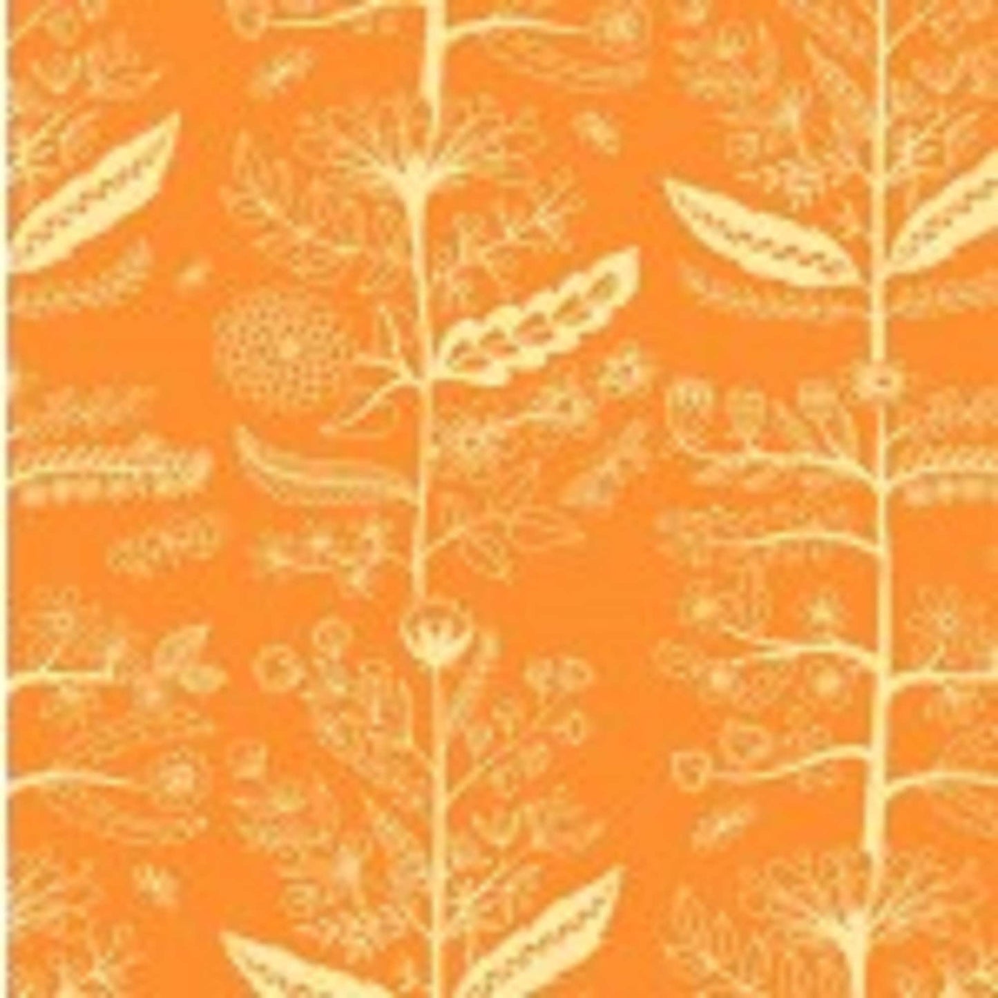 Michael Miller - Charmed- Floral - DC8675D on Orange Background - Priced by the 1/2 yard - Cut off bolt in 1 piece