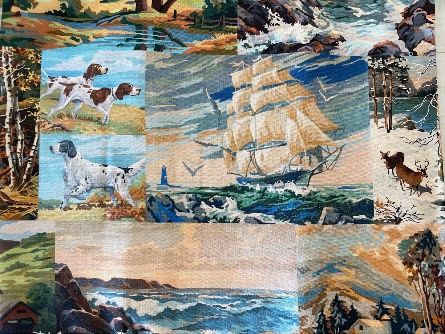 Cathe Holden - Flea Market Moxie  - wildlife Moda Fabric - 7360 - By the 1/2 Yard - cut continuously