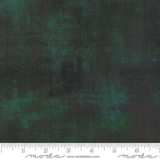 Moda GRUNGE Christmas Green 30150-308 Basic Grey Cotton Fabric - Priced by the 1/2 Yard