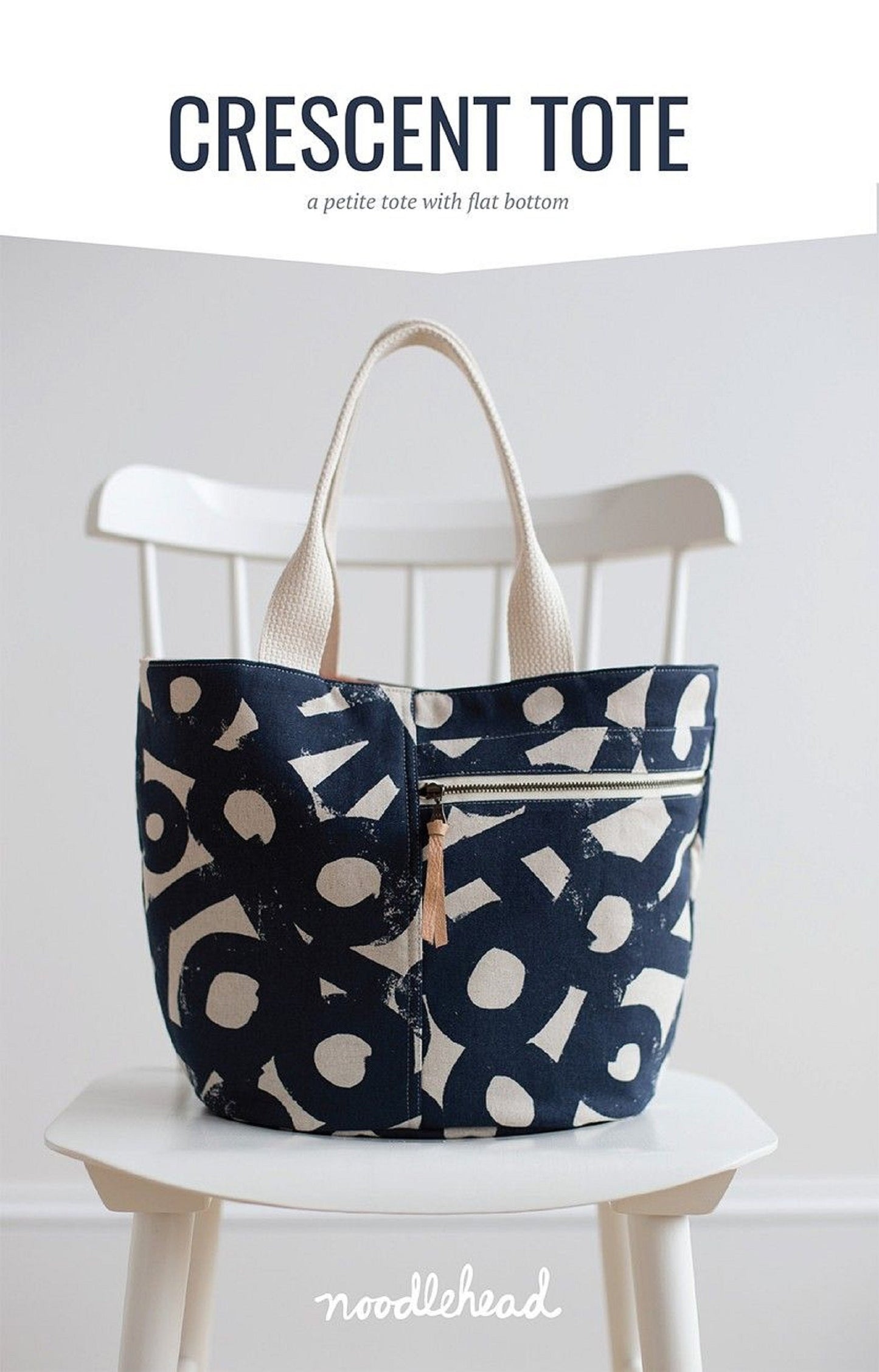 Noodlehead Crescent Tote- Petite Tote with Flat Bottom paper pattern