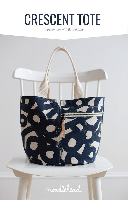 Noodlehead Crescent Tote- Petite Tote with Flat Bottom paper pattern