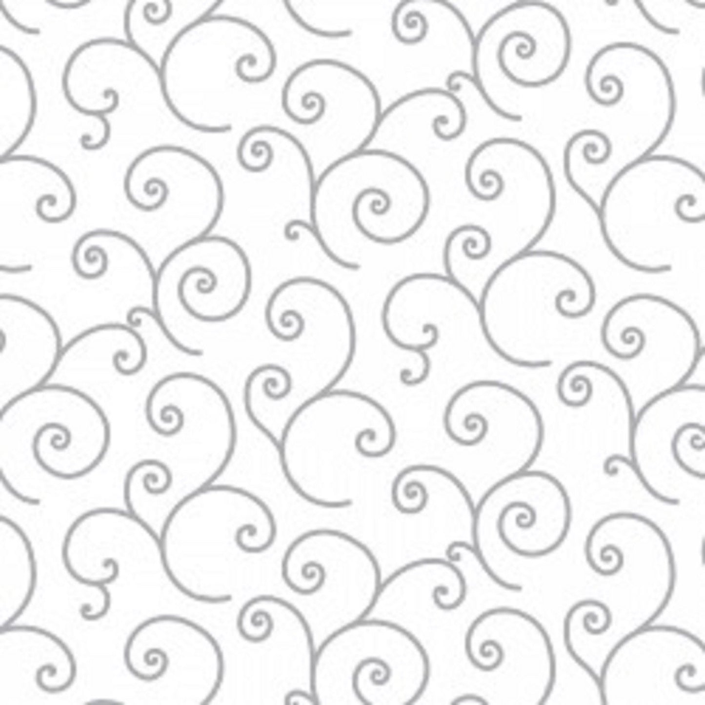 Kimberbell Basic White with Gray Swirls MAS8243-WK Maywood Studio - Priced By the 1/2 Yard