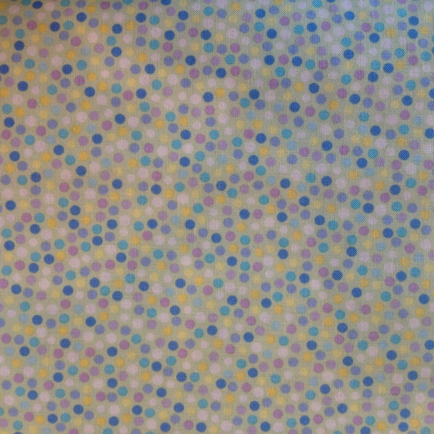 Kanvas - Spring Parade - Dots on Pastel Mint Green #08301 - Priced by the 1/2 yard