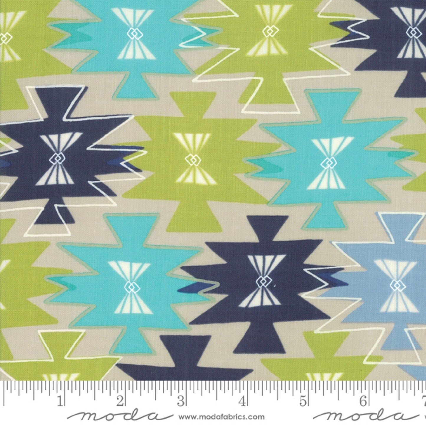 Moda   Desert Song   Mara Penny   Southwestern on Tumbleweed (Taupe) Colorway Background   Priced By the Half yard