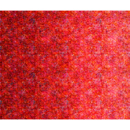 Gypsy Soul   Geranium Fabric   Digital Scroll Ombre   Dan Morris   QT Fabric   Priced by the Half Yard   Cut from Bolt   27644 RC