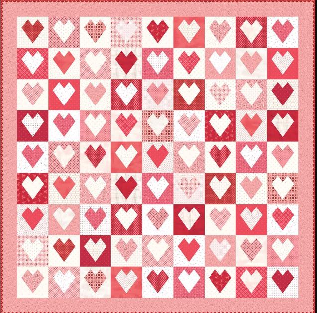 Lori Holt 10" Heart Iron-On Quilt Paper - 7" finished - 42 sheets