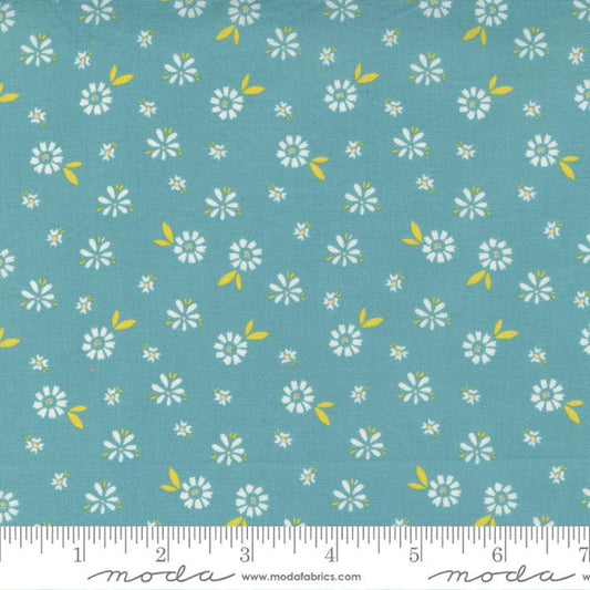 Moda Seashore Drive - Teal - 37622-18 - Priced by the 1/2 yard Precut 1 yard cuts