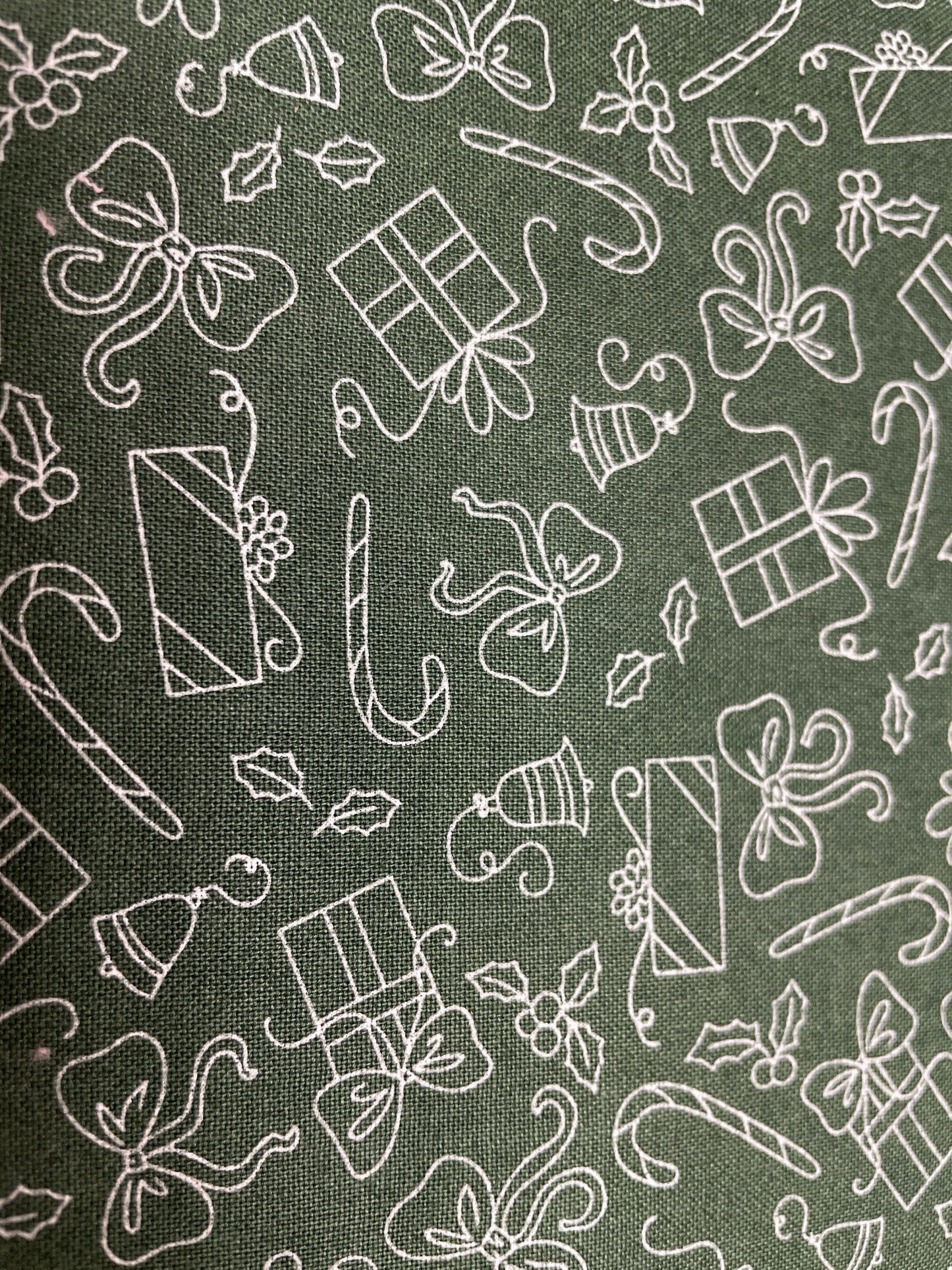 Christmas Fabric - Green packages -  Riley Blake - Scaredy Cat -Priced by the 1/2 yard Cut Continuously