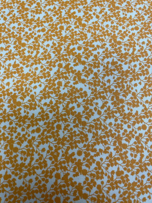 Paisley Rose - Gold - Floral Crystal Manning-  1886-11 - Moda Fabrics - Priced by the 1/2 yard