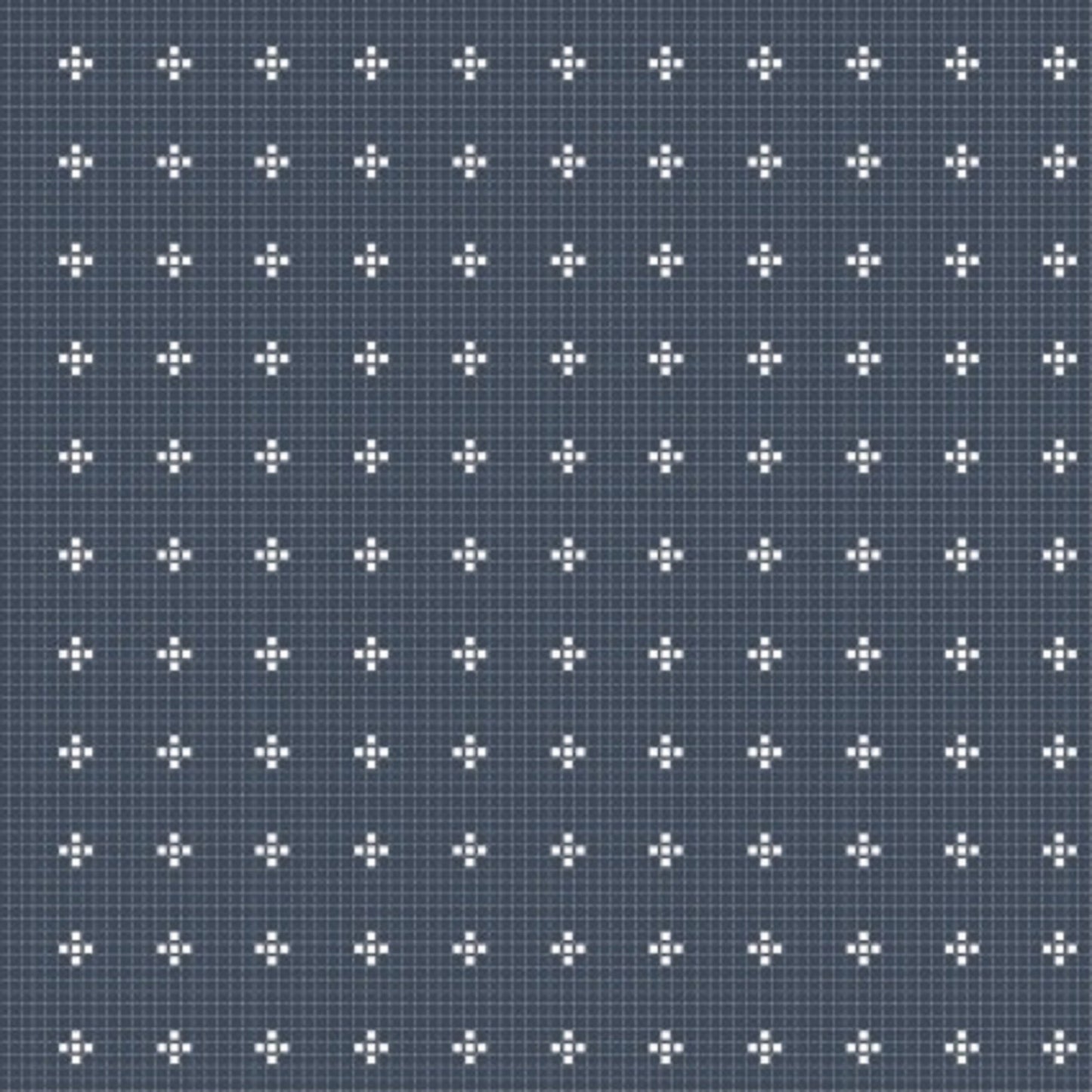Daisy Mae Poppie Cotton Fabric Chicken Wire on Navy Background- Priced by the 1/2 Yard - Cut off bolt #DM20117