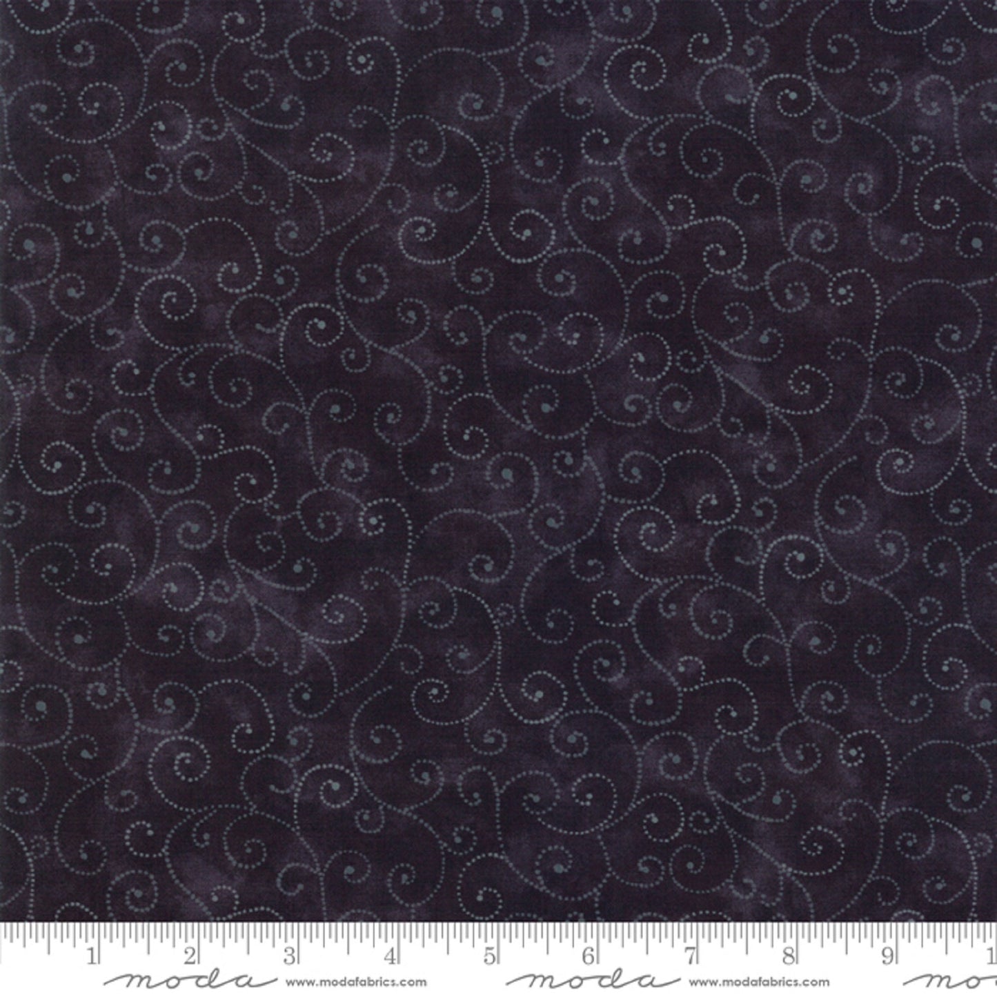Marble Swirls - Jet Black - 9908-29 - Moda Fabric - Priced by the 1 /2 Yard - Cut continuously - Black with Gray Swirls -