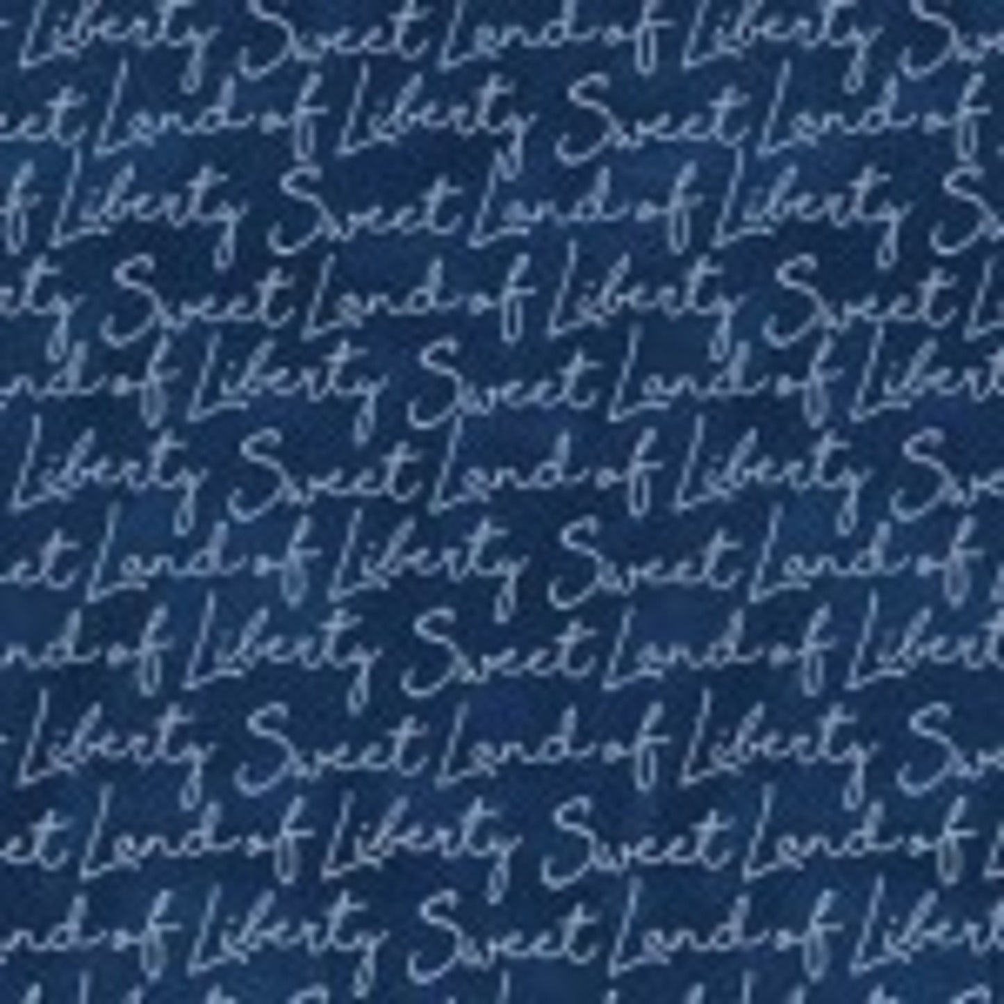 Patriotic fabric - Land that I love - Sweet Land of Liberty Navy Script - Michael Miller fabric - by the 1/2 yard -