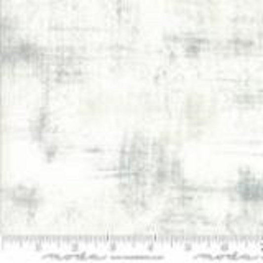 Moda GRUNGE Metropolis Fog Gray on White Basic Grey Cotton Fabric #30150-435 - Priced by the 1/2 Yard