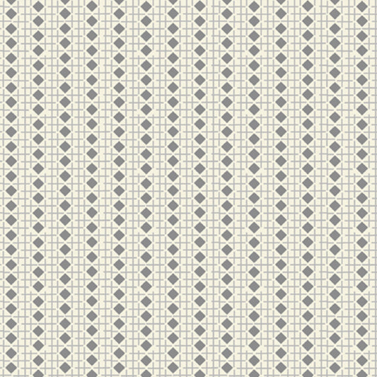 Diamond Dash Black on Cream Background - Coco Chic Fabric - Reed Johnson - 28096-E - QT Fabrics - Priced by the half yard