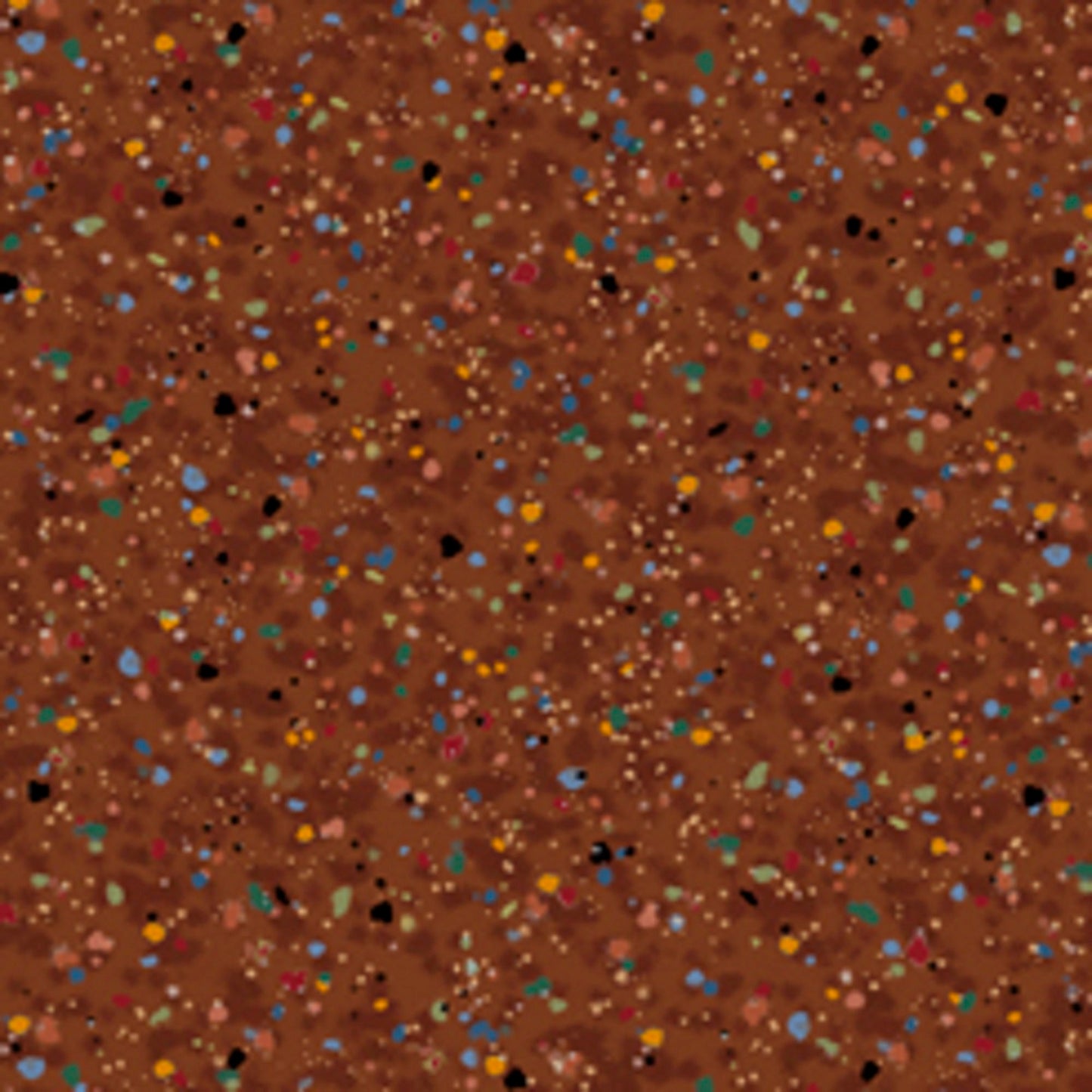 Speckles Fabric Polka Dot Blender Chestnut Brown Multi Color QT Fabrics  Priced By the Half Yard