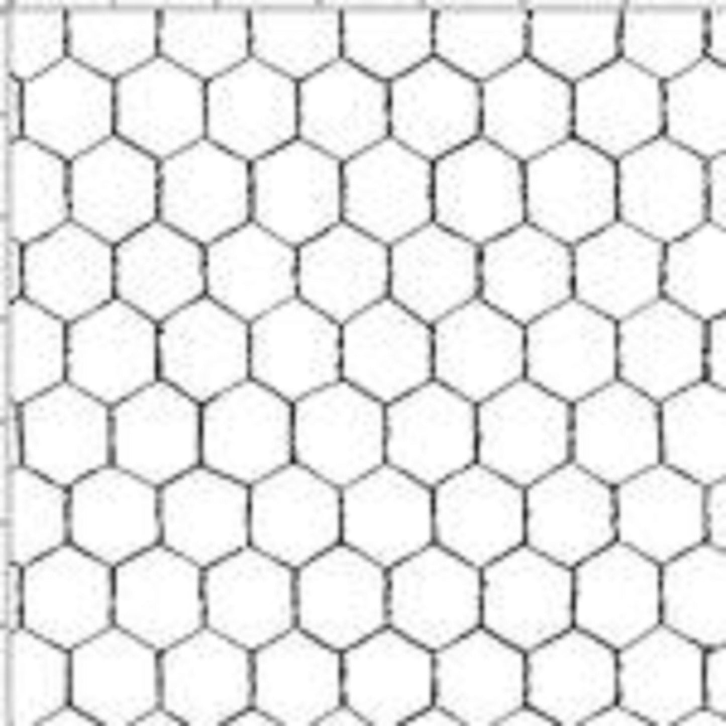 Loralie Chicken Chique Black Chicken 1" Wire on White Background Fabric Loralie Harris   Priced By the Half Yard