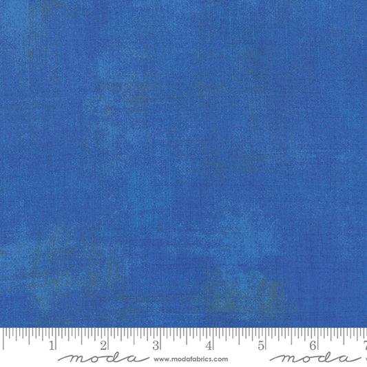 Moda GRUNGE Royal Blue 30150 300 Basic Grey Cotton Fabric   Priced by the Half Yard   Cut off bolt in 1 continuous piece