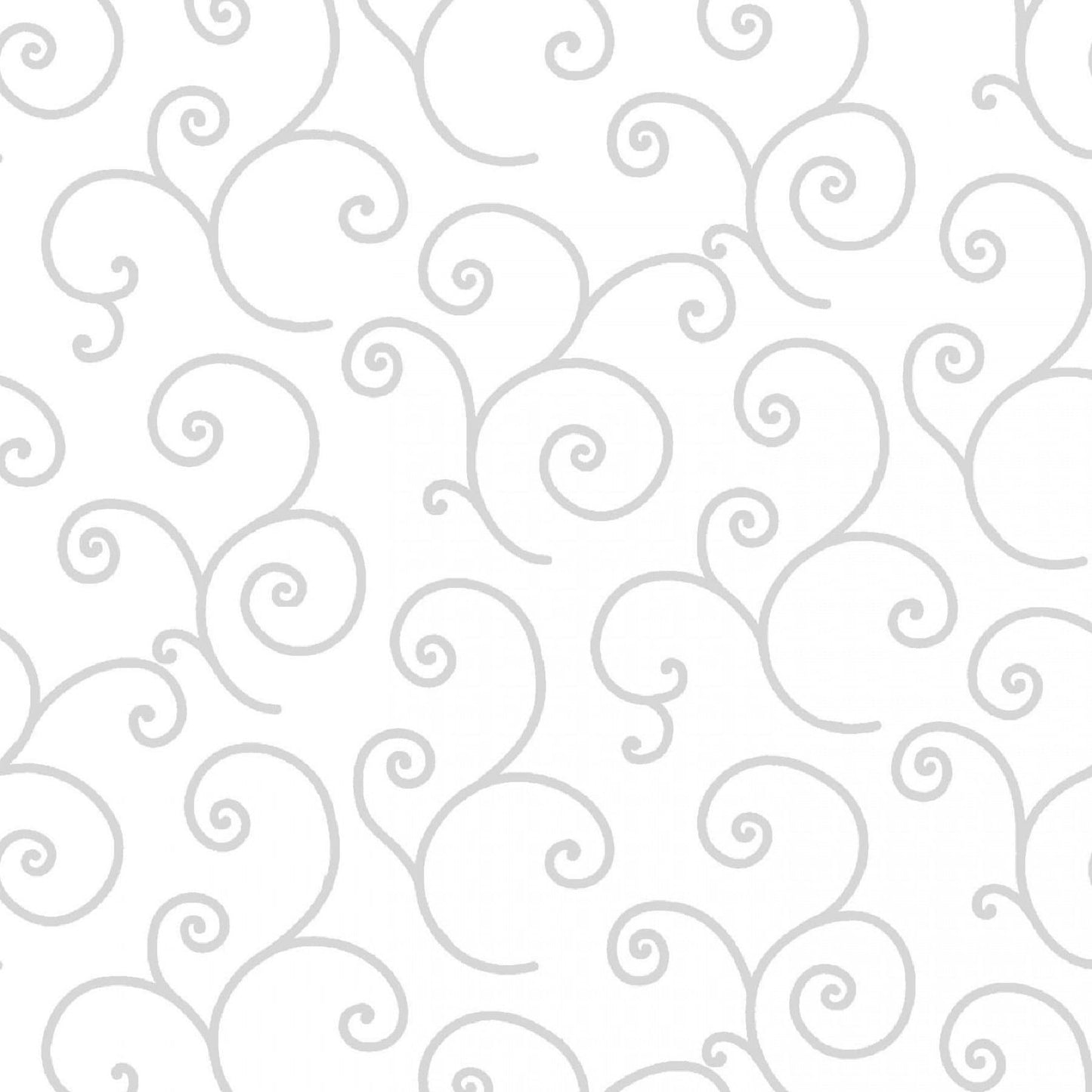 Kimberbell- Basic White - Maywood Studio - Swirl - By The Yard - 8243-WW -
