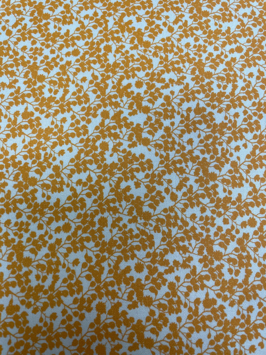 Paisley Rose   Gold   Floral Crystal Manning   1886 11   Moda Fabrics   Priced by the Half yard