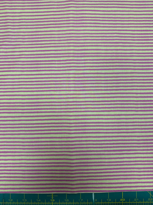 Loralie Party Stripe Rose and Yellow   Priced by the Half yard   cut continuously 692307