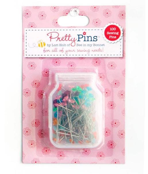 Lori Holt Sewing Pins - Box of 100 Diamond shaped head