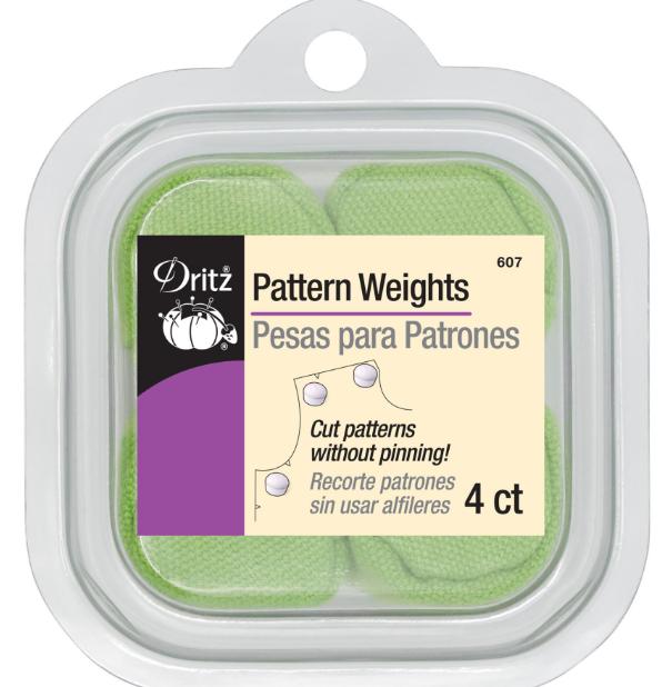 Pattern Weights   Dritz   Lime Green  Sewing   replaces pinning   4 in package