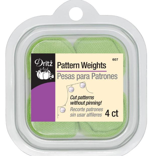 Pattern Weights   Dritz   Lime Green  Sewing   replaces pinning   4 in package