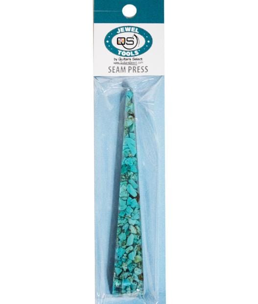 Resin Seam Press   Turquoise   Quilters Select Jewel Tools   Press seams without ironing