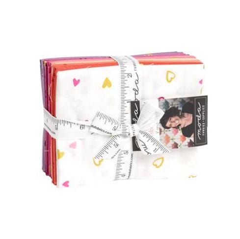 Moda I Heart Ombre Metallic FQ Bundle Fabric V and Co   11 Fat quarters
