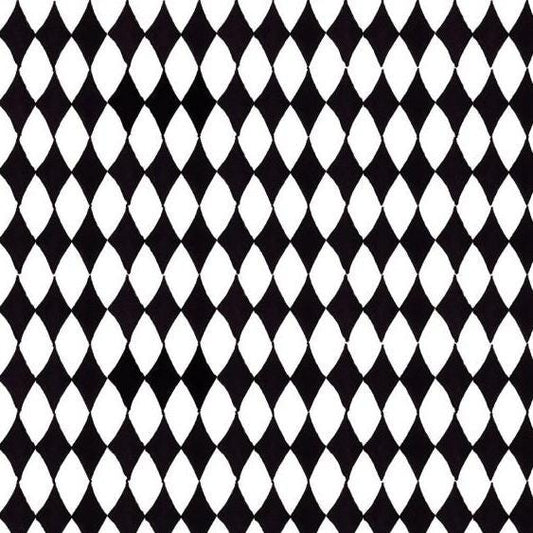 Quality fabric - Loralie Designs - Black & White Diamond - 692362
